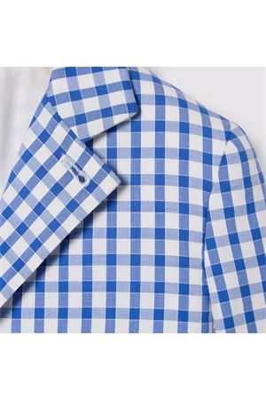 Giacca bambino in cotone a quadretti blu GUCCI KIDS | 848674XWA754337